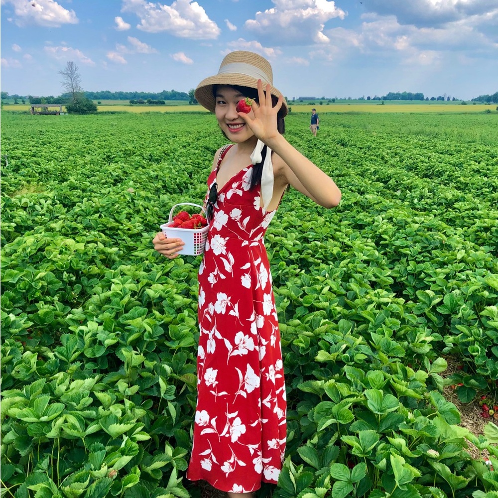 Floral Red Maxi One Piece